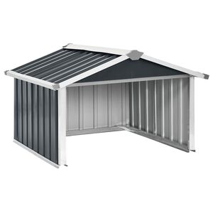 vidaXL Garden Robot Lawnmower Shed 92x97x63 cm Galvanised Steel Anthracite