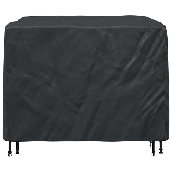 vidaXL Furniture Cover Plain Black 125 x 125 x 74 cm Fabric