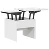 vidaXL Coffee Table White 55 x 54.5 x 45 cm Engineered wood