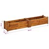 vidaXL Garden Raised Bed Acacia Wood 150x30x25 cm