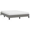 vidaXL Bed Frame without Mattress Dark Grey 135x190 cm Double Double Fabric