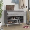 vidaXL Shoe Cabinet Grey Sonoma 70x36x60 cm Engineered Wood
