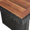 vidaXL Garden Table 240x90x74 cm Poly Rattan and Solid Acacia Wood