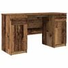 vidaXL Desk with Drawer Old wood 140 x 49 x 76 cm Engineered wood