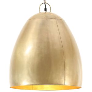 vidaXL Industrial Hanging Lamp 25 W Brass Round 42 cm E27