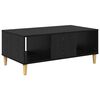 vidaXL Coffee Table Black Oak 90 x 50 x 26.5 cm Engineered Wood