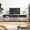 vidaXL TV Cabinet Concrete Grey 150x30x44.5 cm Engineered Wood