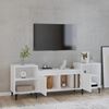 vidaXL TV Cabinet High Gloss White 160x35x55 cm Engineered Wood