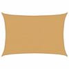 vidaXL Sunshade Sail 160 g/m&sup2; Rectangular Sand 3.5x5 m HDPE