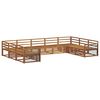 vidaXL Sofa Sets 9 pcs Natural Solid Acacia Wood
