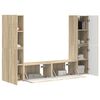 vidaXL TV Cabinet Set 6 pcs Sonoma Oak Engineered Wood