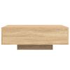 vidaXL Coffee Table with LED Lights Sonoma Oak 85x55x31 cm