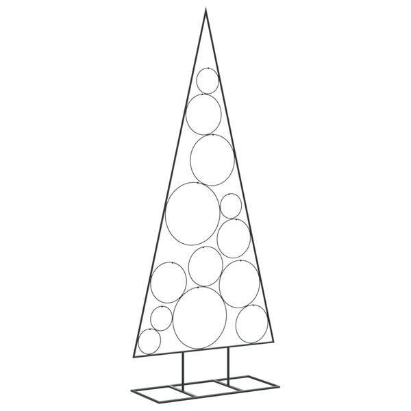 vidaXL Metal Christmas Tree for Decoration Black 150 cm