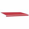 vidaXL Retractable Awning Red 500 x 300 cm Fabric and Metal