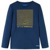 vidaXL Kids'T-shirt with Long Sleeves Navy Blue 116