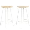 vidaXL Bar Stools 2 pcs Solid Mango Wood