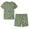 Kids'Pyjamas with Short Sleeves Light Khaki 92