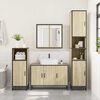 vidaXL Bathroom Sink Cabinet Sonoma Oak 90x33x60 cm Engineered Wood