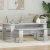 vidaXL Coffee Table Set 2 pcs Concrete Grey Engineered Wood