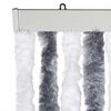 vidaXL Fly Curtain Grey and White 100x200 cm Chenille