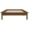 vidaXL LED Bed Frame without Mattress Honey Brown 100x200 cm Solid Wood