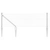 vidaXL Chainlink Fence with Spikes 10 x 0.6 m Galvanised Steel Silver