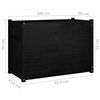 vidaXL Garden Planter Black 100x50x70 cm Solid Pinewood