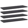 vidaXL Bookshelf Boards 4 pcs Grey 60x20x1.5 cm Engineered Wood
