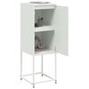 vidaXL Highboard White 36x39x107 cm Steel