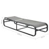 vidaXL Sun Lounger Aluminium and Textilene