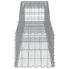 vidaXL Arched Gabion Baskets 25 pcs 400x50x40/60 cm Galvanised Iron