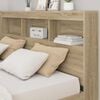 vidaXL Bookcase Bed Sonoma oak 160 x 200 cm Engineered wood