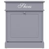 vidaXL Shoe Cabinet Grey 50x28x58 cm Paulownia Wood