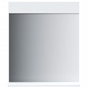 vidaXL Bathroom Mirror with Shelf BERG White 60x12x70 cm Solid Wood