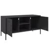 vidaXL TV Cabinet Black 100.5x39x50.5 cm Steel