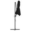 vidaXL Garden Cantilever Parasol Black 372 x 198 x 243 cm