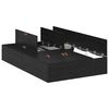vidaXL Storage Bed Frame Black Oak 120 x 190 cm Engineered Wood