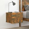 vidaXL Bedside Cabinets Smoked Oak 40x30x30 cm Engineered Wood