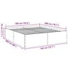 vidaXL Bed Frame without Mattress Sonoma Oak 180x200 cm Super King