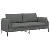 vidaXL 3-Seater Sofa Dark Grey 222 x 81 x 89 cm Fabric