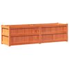 vidaXL Garden Planter Wax Brown 180x50x50 cm Solid Wood Pine
