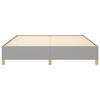 vidaXL Bed Frame without Mattress Light Grey 180x200cm Super King Fabric