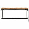 vidaXL Dining Table 160x80x75 cm Solid Wood Rough Mango