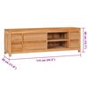 vidaXL TV Cabinet 115x30x40 cm Solid Teak Wood