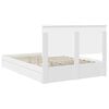 vidaXL Storage Bed with Headboard White 160 x 200 cm Engineered Wood