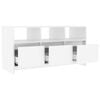 vidaXL TV Cabinet High Gloss White 102x37.5x52.5 cm Engineered Wood