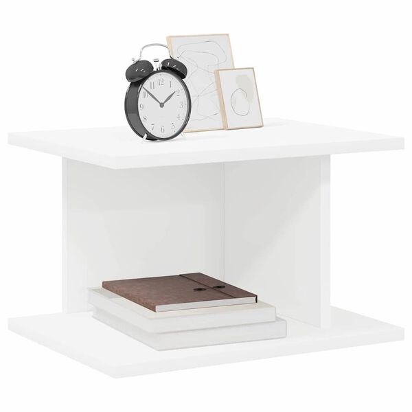 vidaXL Bedside Table White 40 x 30 x 25 cm Engineered Wood