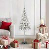 vidaXL Christmas Tree with 150 LEDs White 120 cm PE and Steel