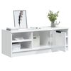 vidaXL TV Cabinet High Gloss White 102x35.5x36.5 cm Engineered Wood