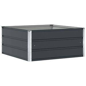 vidaXL Planter Anthracite 100 x 100 x 45 cm Steel